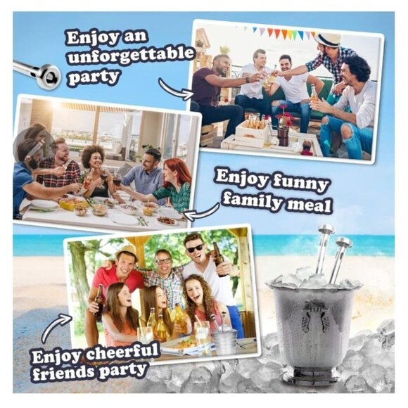 Beer Chiller Sticks for Bottles, Christmas Gifts for Him Husband Dad, Anniversar - Picture 6 of 13